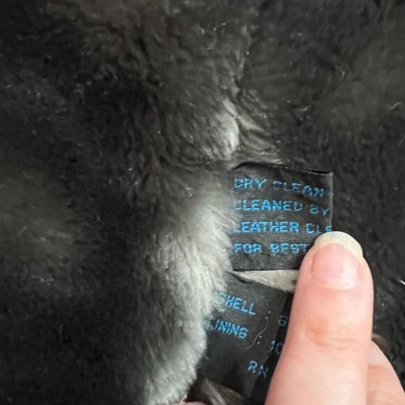 Vtg 90s Steve Madden Leather Bomber Jacket Faux Fur Lined Coat‎ Black Women’s - Picture 11 of 14